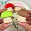 GHX Giảm Căng Thẳng Nấm Nút Mini Móc Khóa Clier Mặt Dây Chuyền Dễ Thương Fidget Đồ Chơi Cho Túi Văn Phòng Trang Trí Học Sinh VN