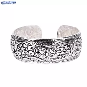Bluelover Mới Bạc Totem Lắc Tay Khắc Luy Hoa Lắc Tay Vòng Tay Vòng Tay Mới