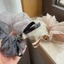Phong Cách Hàn Quốc Gạc Nơ Kim Cương Giả Scrunchy Tóc Lười Cảm Giác Đầu Hoa Thời Trang Sang Trọng Dây Buộc Thấp Đuôi Ngựa Bóng Tóc Nhẫn