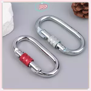 JRP 25KN Độ bền cao Leo núi An toàn Lo Bule Điện di hình chữ O Chuyên nghiệp Carabiner Rappelling Leo núi Tiếp liệu JRP