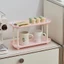 Giá đựng cốc nước MARGREDY, Giá đựng đồ để bàn màu kẹo Ins Style, Giá đựng mỹ phẩm tiết kiệm không gian 2 lớp đa chức năng Giá đựng đồ để bàn