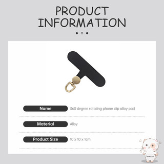 【Chamvn】Kẹp điện thoại xoay 360 độ Dây đeo điện thoại Miếng đệm hợp kim