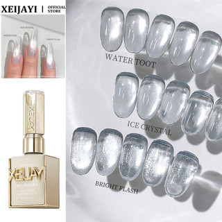 XEIJAYI Gel móng tay mắt mèo trong suốt, hạt pha lê, keo quang trị liệu, dùng cho nghệ thuật móng tiệm