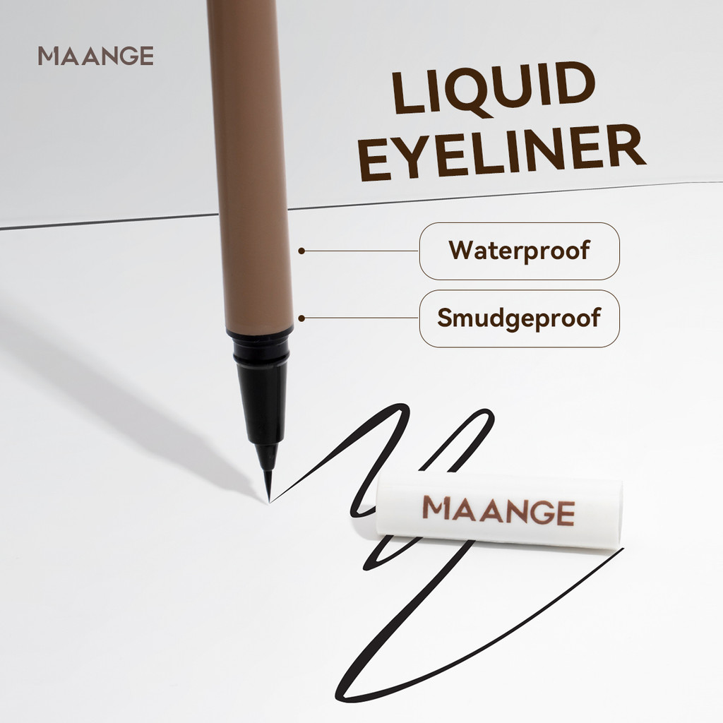 MAANGE Bút kẻ mắt dạng lỏng chống thấm nước lâu trôi nhanh khô Đen và nâu 0.5g E01 | BigBuy360 - bigbuy360.vn