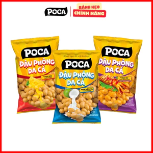 Combo 5 gói Snack đậu phộng da cá Poca đủ vị gói nhỏ 2x gram Date xa Đảm bảo chất lượng