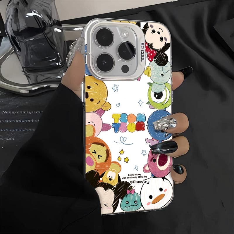Ốp Lưng iPhone Hình Những Người Bạn Mickey Đáng Yêu - Tương Thích 16/15/14/13/12/11 Pro Max, XS Max, X