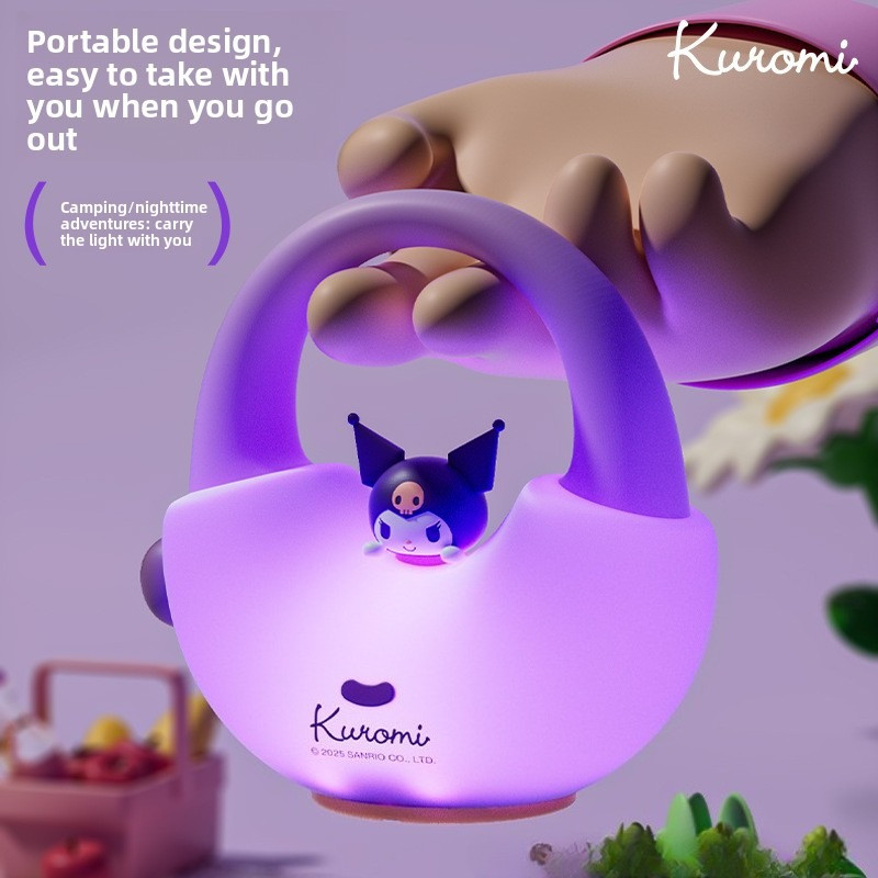 Sanrio Kuromi Cinnamonroll Mặt Trăng Đèn LED Kawaii 3D Hoạt Hình Trang Trí Dễ Thương Vẻ Đẹp Phòng Ngủ Đèn Ngủ Đầu Giường Trang Trí Đèn Quà Tặng