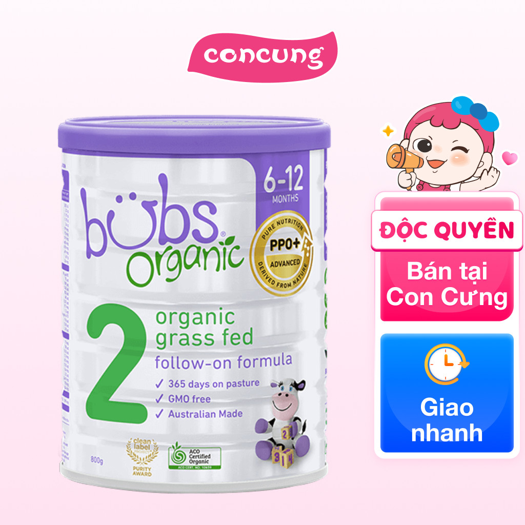 Sữa Bubs Organic Bovine số 2 800g (6-12 tháng) | Shopee Việt Nam