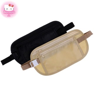 Moonlights Travel Money Belt Ẩn Eo Ví An Ninh Túi Hộ Chiếu Túi Đựng ID EN