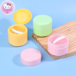 Moonlights 100 / 150g Flip Cover Có Thìa Chai Đổ Lại Rỗng Trang Điểm Lọ Nồi Du Lịch Mặt Kem Dưỡng Da Mỹ Phẩm Cotton Pad Hộp Đựng EN