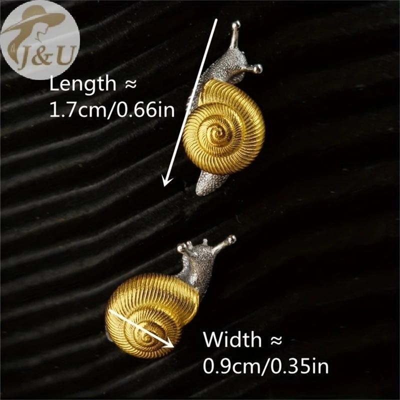 Bông tai côn trùng hai tông màu phong cách vintage, đơn giản cho unisex - Trang sức & quà tặng