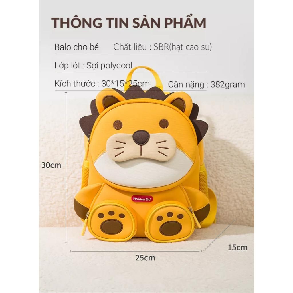 Balo mầm non cho trẻ 2-5 tuổi, cặp mẫu giáo chất liệu cao cấp, mềm mại và siêu nhẹ.