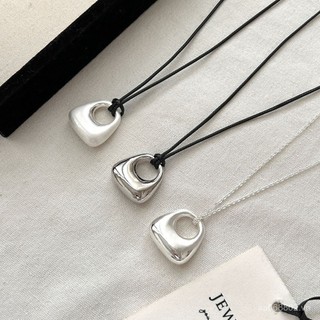 🌟 Chuyền Bạc Mặt Đơn Giản Cao Cấp, Dây Có Thể Điều Chỉnh, Phụ Kiện Thời Trang Cho Nữ BWKR