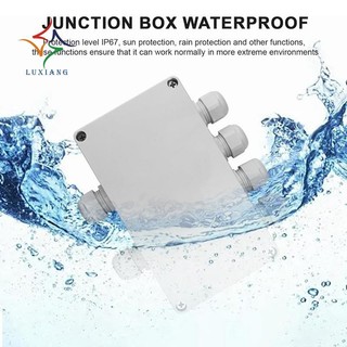 [luxiang.vn] 1 Hộp Nối Chống Thấm Nước IP66 Nhựa Trắng Đường Kính Dây 4-8 mm