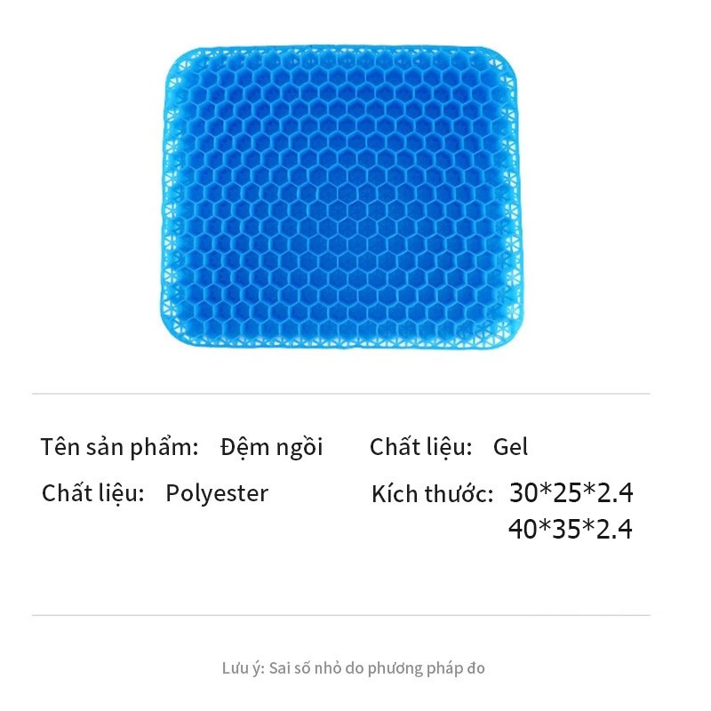 Đệm ngồi gel tổ ong 3D thoáng khí gấp gọn - Chống mỏi lưng, ghế văn phòng & ô tô | BigBuy360 - bigbuy360.vn