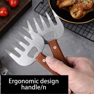Máy hủy thịt Vuốt Công thái học Dễ dàng băm nhỏ Móng vuốt lợn kéo Nĩa Làm dày Dụng cụ nấu ăn bằng thép không gỉ cho thịt bò enmdavn