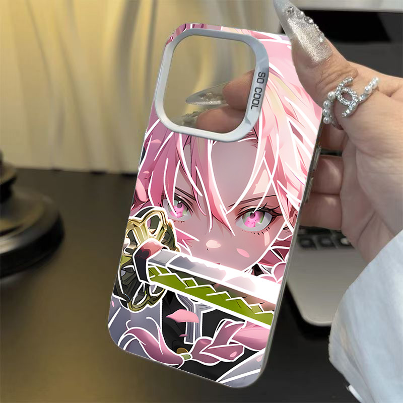 Ốp Lưng iPhone Hình Thiếu Nữ Anime Dễ Thương - Tương Thích 16/15/14/13/12/11 Pro Max, XS Max, X