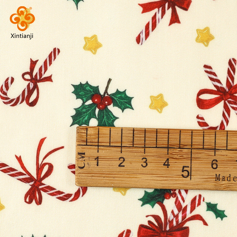 Giáng Sinh In Vải Để May Bằng Mét Túi DIY, Lễ Hội Khăn Trải Bàn, Ngày Lễ Trang Trí Thủ Công Holly Lá Kẹo Họa Tiết TJ21839