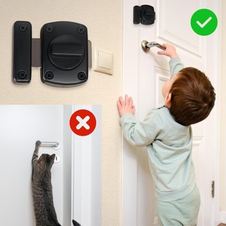 Khóa bu lông trượt chốt cổng Chốt cửa xoay hai mặt bằng hợp kim kẽm hạng nặng Khóa bảo mật an toàn cho chuồng hàng rào tủ quần áo sử dụng ngoài trời trong nhà kim loại chính xác đơn giản