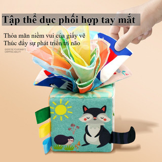 Đồ Chơi Montessori Hộp đựng Khăn Giấy,Rèn Luyện Khả Năng Cảm Giác Của Trẻ,Đồ Chơi Giáo Dục Cho Trẻ Sơ Sinh