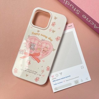 Ốp Điện Thoại Dễ Thương + Chú Thỏ Lông Tơ Cho IPhone 11 16 15 14 13 12 Pro Xs Max XR X 7 8 Plus Ins Hàn Quốc Vỏ Bling Lấp Lánh Siêu Mỏng Ốp Lưng TPU Mềm Ốp Lưng Bảo Vệ Chống Sốc