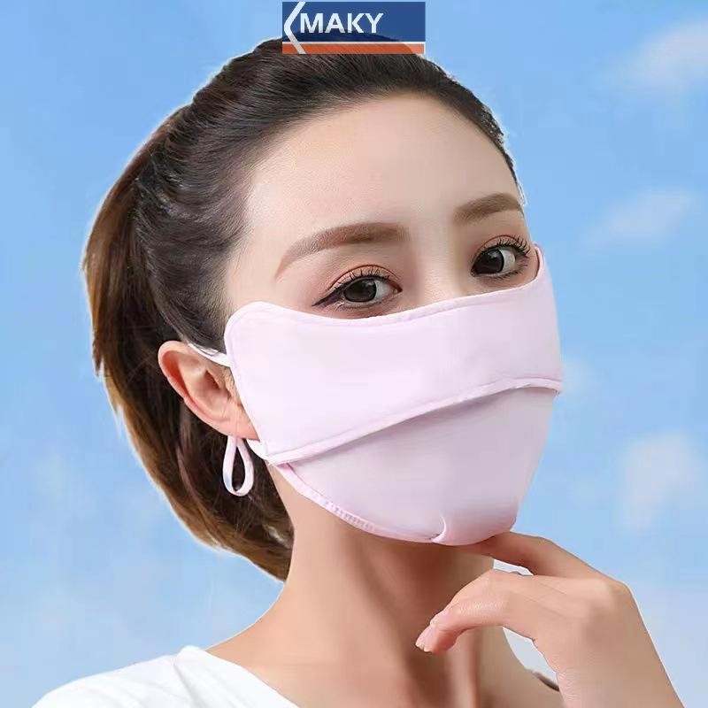 Onetimingcool Nam Nữ Ice Silk Mask Mùa Hè Chống Tia UV Đi Xe Đạp Mặt Thoáng Khí Có Thể Giặt Ngoài Trời Khăn Thể Thao VN