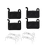 NEWIDEA 4 Bộ Má Phanh Đĩa Xe Đạp, Với Tấm Phanh Đĩa Đen Snap-on Shrapnel, Tấm Phanh Đĩa Núi Bán Kim Loại Nhựa Bền Bảo Trì Xe Đạp