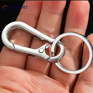 Bigdealssuper Nam Thép Không Gỉ Bầu Khóa Móc Khóa Thắt Lưng Kẹp Chống Mất Khóa Treo Siêu
