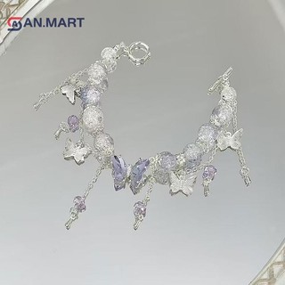 Bigdealssuper Mùa Hè Ngọt Ngào Lãng Mạn Pha Lê Hạt sel Vòng Tay Cho Bé Gái Handmade Thời Trang Tươi Cổ Tay Dây Chuyền Tình Bạn Trang Sức Quà Tặng Siêu