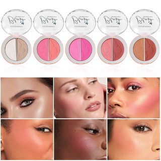 Bảng Blush Hai Màu Nổi Bật Làm Sáng Sửa Chữa Bảng Đa Năng Ngọc Trai Matte Blush Cream Blush