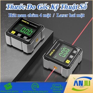 Thước Đo Góc Kỹ Thuật Số - Laser & Cảm Biến Nghiêng, Đo Độ Dốc Chính Xác, Màn Hình LCD Sắc Nét