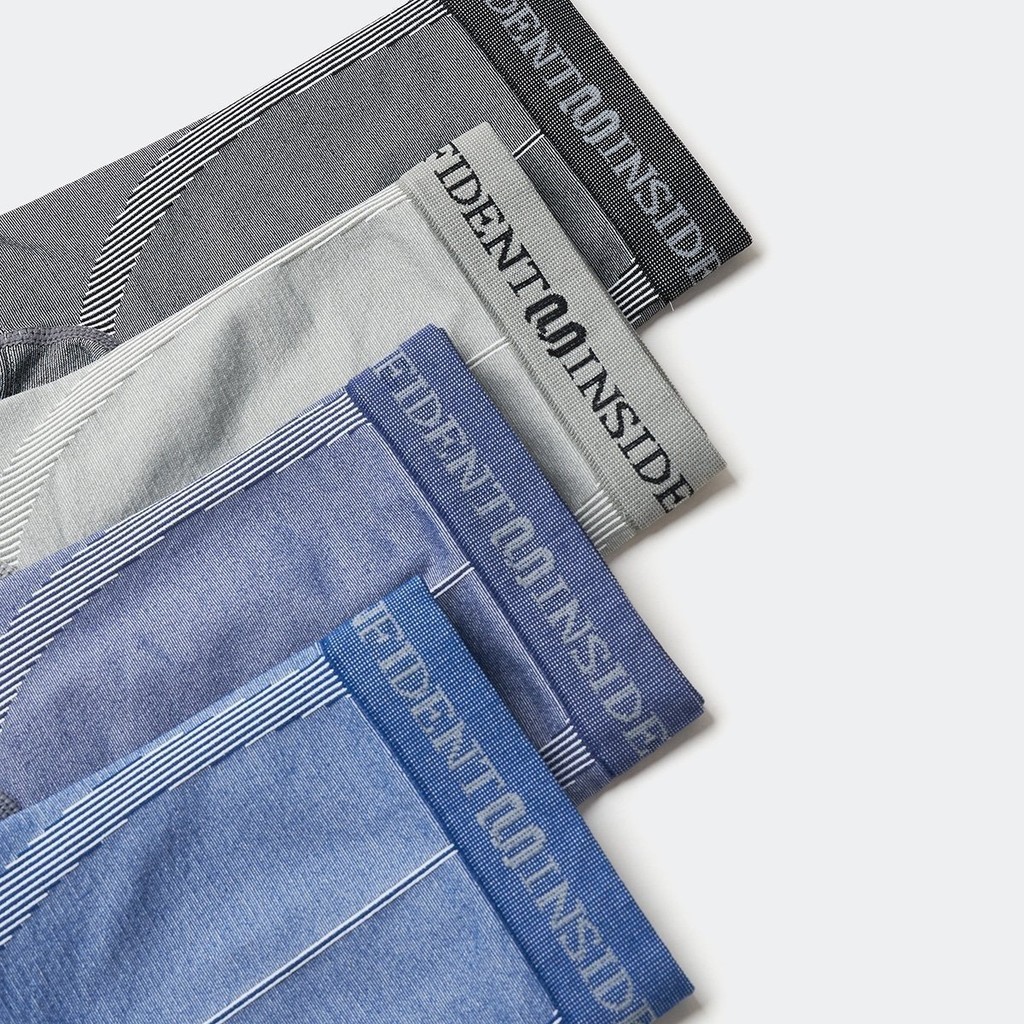 [Combo 5] Quần Lót Nam Boxer Dệt Liền Seamless Insidemen Polyamide mềm mịn, thấm hút tốt IBX009EDP05