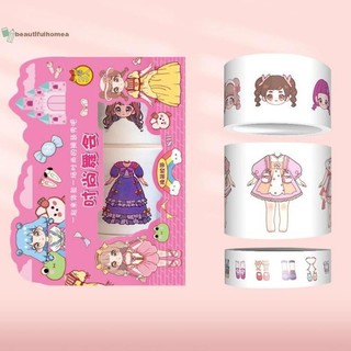 BeautifulHomeA Công Chúa Dễ Thương Ăn Mặc Chống Thấm Nước Miếng Dán Cô Gái Hoạt Hình Bộ Băng Dễ Thương Trẻ Em Sổ Tay Nhân Vật Trang Trí Miếng Dán VN