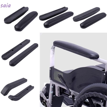 SAIA Tấm lót tay xe lăn, Thay thế bằng vít Tay vịn xe lăn, Miếng đệm ghế xốp bằng da đa năng Phụ kiện xe lăn