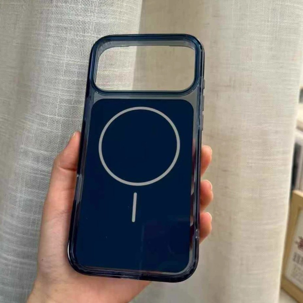 Ốp điện thoại sạc không dây trong suốt cho IPhone 17 Pro Max 17 Pro Vỏ bảo vệ chống sốc