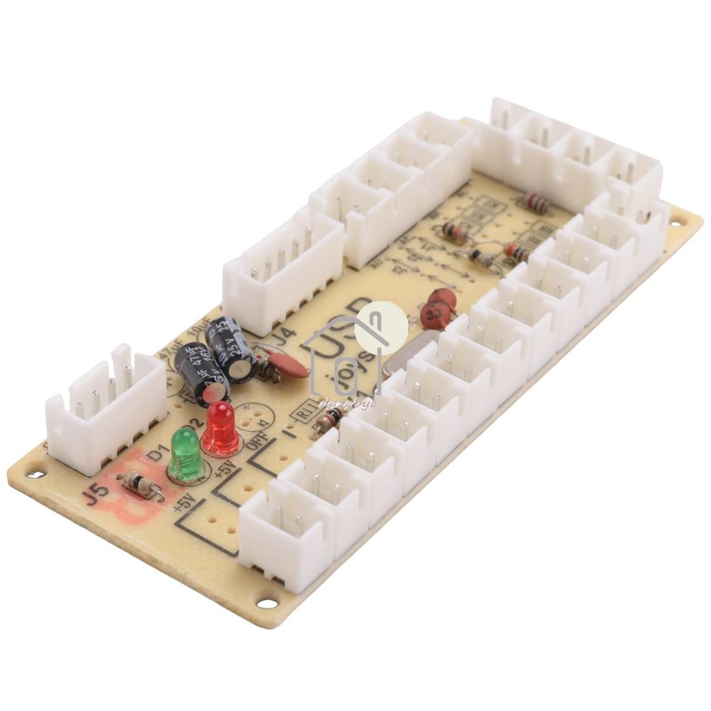 Bảng mạch cần điều khiển tự làm Bảng điều khiển tay cầm chơi game USB cho Mame Jamma và các trò chơi chiến đấu Pc khác