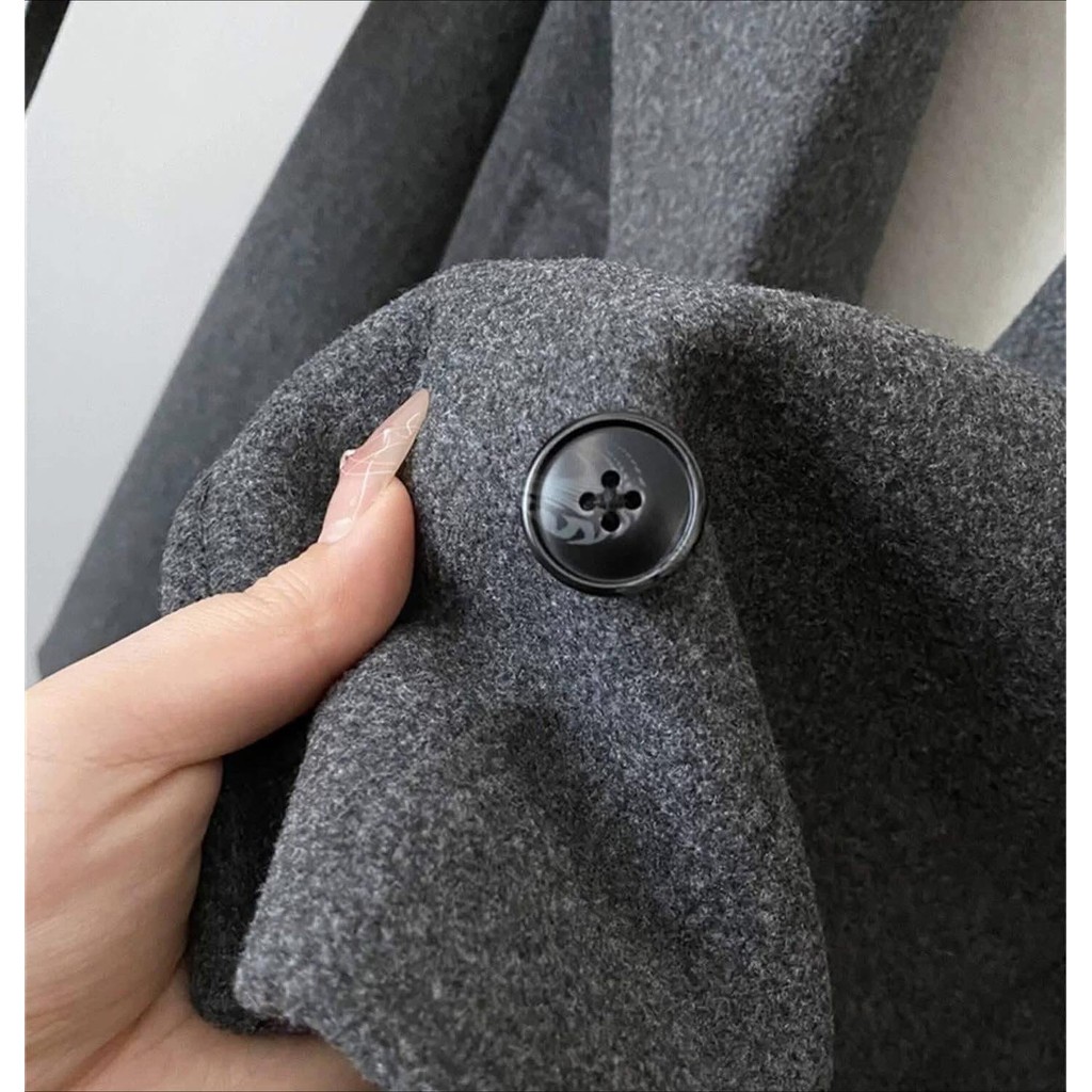 ÁO KHOÁC DẠ DÁNG NGẮN CỔ VEST XIAOY09YD 2062