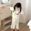 Bộ Đồ Ngủ Bé Gái Lớp Một Bé Gái Mỏng Phong Cách Modal Hoạt Hình Homewear Phù Hợp Với Trẻ Em Bé Điều Hòa Không Khí Quần Áo Mùa Hè