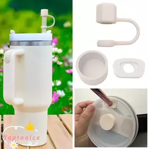 TOPTOOLCX Ống Hút, Nắp Ống Hút Lục Giác Bằng Silicon Chống Bắn, Bộ 3 Đồ Uống Chống Bụi Ống Hút Topper
