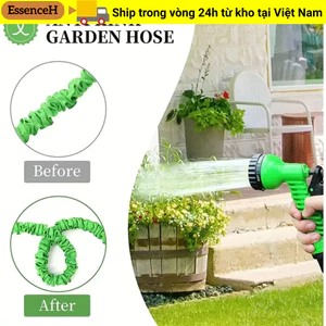 ESSENCEH Ống ma thuật mở rộng, Thiết kế có thể thu vào Chất liệu nhựa Vòi tưới vườn, Vật liệu bền nhẹ 7 chức năng phun Máy phun nước áp suất cao