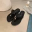 TT Phiên Bản Hàn Quốc Tính Khí Khóa Kim Loại Flip-Flops Giày Nữ Dép Đi Biển Bằng Giày Sandal Phù Hợp Với Da