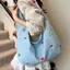 BeautifulHomeA Hàn Quốc Thêu Denim Túi Tote Nữ Mới Sle Lớn Điện Dung Denim Oulder Túi Đeo Ngang Túi Tote VN