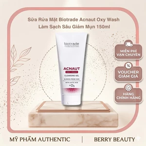 Sữa rửa mặt Biotrade Acnaut Oxy Wash | Sạch sâu, giảm mụn, không khô căng