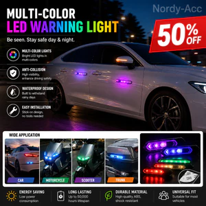 XE MÁY CẢNH BÁO ĐÈN LED Năng Lượng Mặt Trời Nhấp Nháy Đèn Flash Tay Nắm Cửa Chống Trầy Xước Trang Trí Ánh Sáng 1 Cái