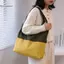 BeautifulHomeA Color-blo Chắp vá Túi mua sắm có thể gập lại Thân thiện với môi trường Dung tích lớn Túi đeo vai chống nước cầm tay VN