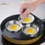HL Thép không gỉ Trứng Săn Trộm Chảo Khuôn Trứng Hấp Trứng Hấp Khuôn Hoousehold Dụng Cụ Nấu Ăn Nhà Bếp Tiện Ích LMWU