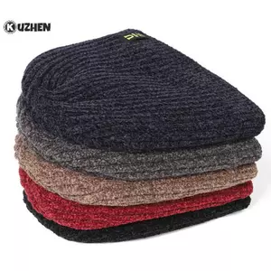 KUZHEN Nam Mùa Đông Đan Mũ Mềm Co Giãn Còng Beanies Capfortable Ấm SlouchyHat Đi Xe Ngoài Trời Mũ Dệt Kim Cho Nữ HOT