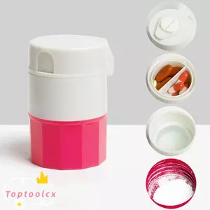 TOPTOOLCX Máy Cắt Thuốc Cho Viên Nhỏ Hoặc Lớn Hộp Đựng Thuốc Viên Vitamin Viên Máy Tính Bảng Máy Cắt Thuốc