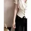 Thiết kế mùa hè Niche Áo sơ mi ngắn tay cay ngọt ngào Slim-fit Áo đẹp