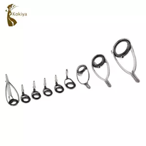 Hướng dẫn cần câu bằng gốm sứ bằng thép không gỉ Mẹo 6 Bộ vòng mắt kích thước đa dạng